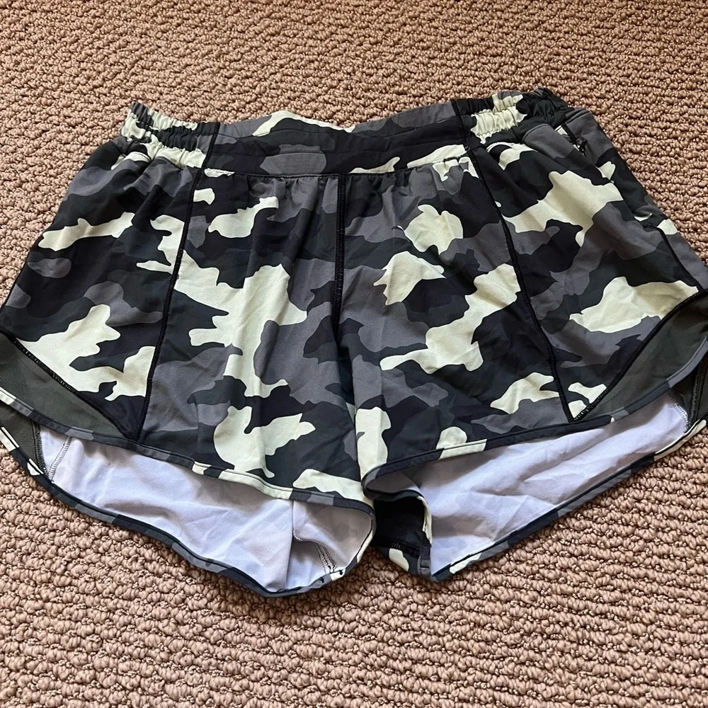 Camo Lululemon Shorts - Picture 1 of 5